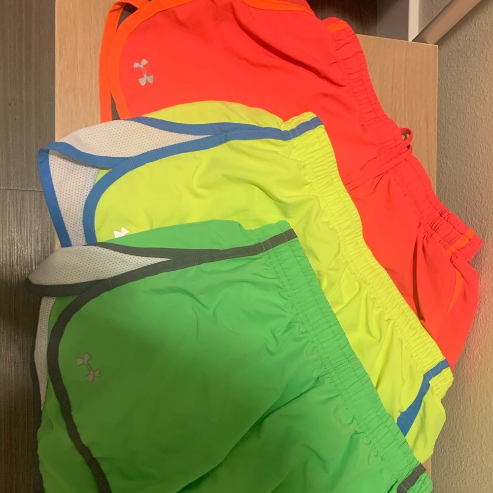 Set of three under armor running shorts